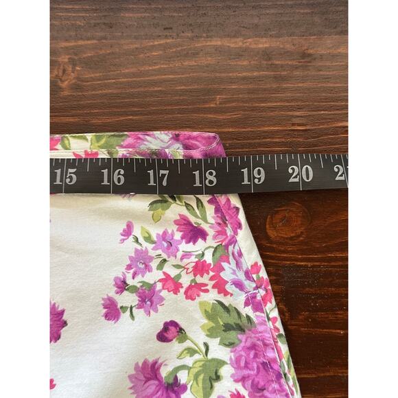 VTG Phool Spring A-Line Skirt 1X Purple Floral Coquette Cottagecore Soft Girl - Picture 11 of 13